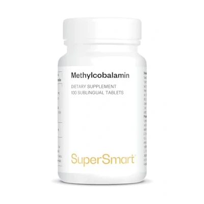 Abbildung von Supersmart Methylcobalamin Aktive Form von Vitamin B12 Unterstützt ein gesundes Vital System Schutz des Gehirns Nicht GVO &amp; Glutenfrei 100 Tabletten