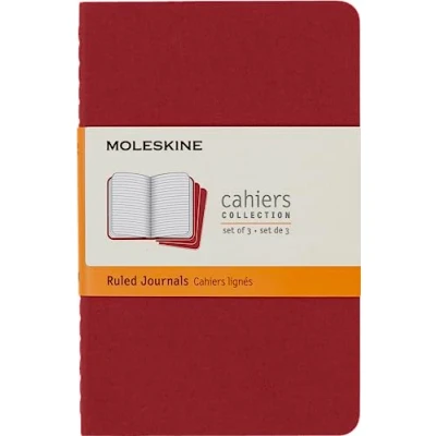 Abbildung von Moleskine Classic Notizbuch, Kariertes Papier, Weicher Einband und Gummibandverschluss, Pocket Format 9 x 14 cm, Farbe Rot, 192 Seiten