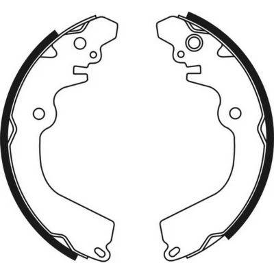 Abbildung von ABE C05050ABE Bremsbacken Hinterachse 203,2 37 AKEBONO MITSUBISHI: Lancer Estate