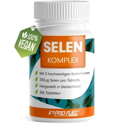 Abbildung von Selen hochdosiert 365x 200µg Tabletten Komplex aus 3 hochwertigen Selenium Quellen: Selenhefe, Selenmethionin &amp; Natriumselenit, ohne unerwünschte Zusatzstoffe, 100% vegan