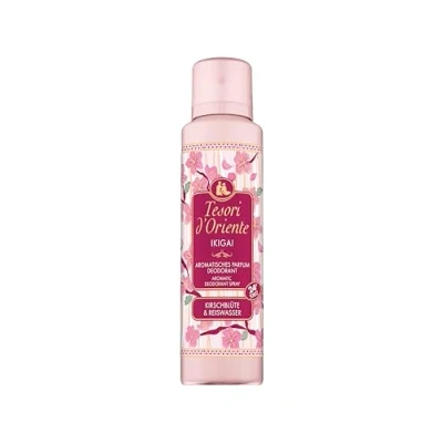 Abbildung von Tesori d&#039;Oriente Aromatisches Parfum Deodorant &quot;Ikigai&quot; mit Kirschblüte und Reiswasser 24h Schutz Wellness Ritual für Körper &amp; Sinne 150ml