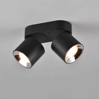 Abbildung von TRIO Leuchten Deckenleuchte »GUAYANA, Deckenspot 2 flammig exkl 2x GU10 max 10W Spot verstellbar«, flammig, Leuchtmittel wechselbar, als Aufbauspot oder Einbauspot nutzbar schwenkbar und drehbar