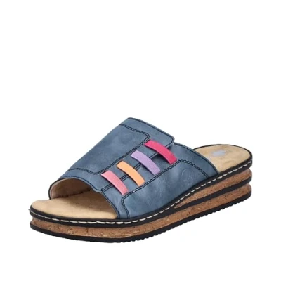 Abbildung von Rieker Damen 62970 Pantolette, Blau, 39 EU