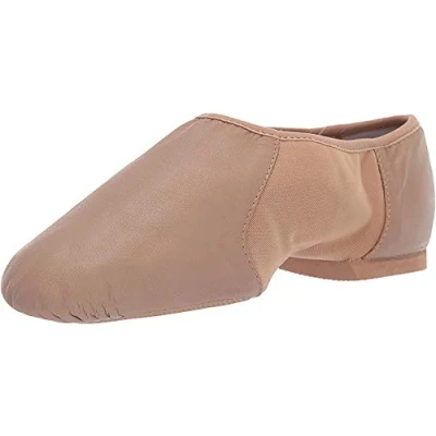 Abbildung von Bloch Dance Damen Neo Flex Leder und Neopren Slip On Split Sole Jazz Schuh, hautfarben, 36,5 EU