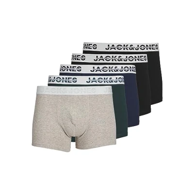 Abbildung von Jack &amp; Jones Dallas Logo Trunk Boxershorts Herren (5 pack) L
