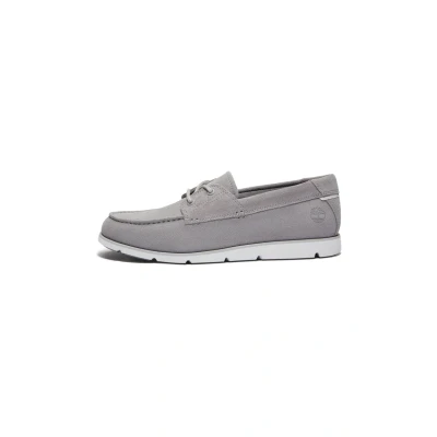 Abbildung von Timberland Grafton BAY Sportlicher Schnürer, Herren, Größe: 42, Light grey suede Schuhe