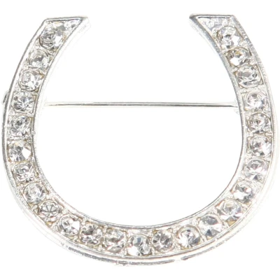 Abbildung von Horka Plastron Nadel Hufeisen Silber