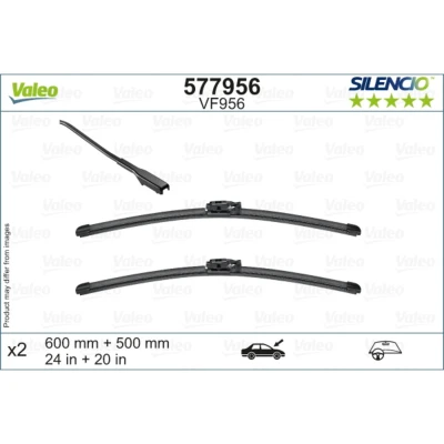 Abbildung von Scheibenwischer Valeo 577956 vorne Flachbalkenwischblatt BMW: X2