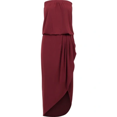 Abbildung von Urban Classics Bandeau Maxikleid, Damen, Größe: Medium, Burgundy