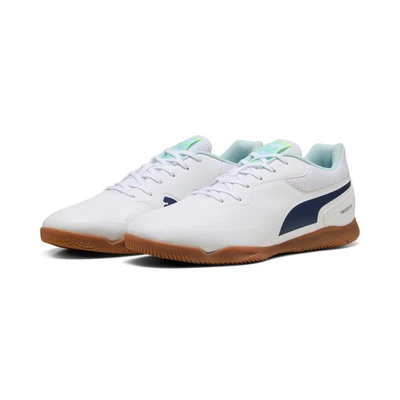 Abbildung von Puma Truco III Fußballschuhe Indoor, Herren, Größe: 45, White/aqua/fizzy light Schuhe