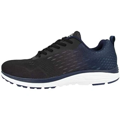Abbildung von chung shi Herren Duxfree Berlin Schnürhalbschuh Laufschuh, Schwarz/Blau,42 EU