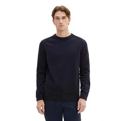 Abbildung von TOM Tailor MIT Rundhalsausschnitt Strickpullover, Herren, Größe: Large, Sky captain blue