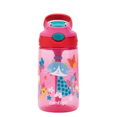 Abbildung von Contigo Kinder Trinkflasche Gizmo Flip Autospout mit Strohhalm, BPA freie Wasserflasche, auslaufsicher, ideal für Kindergarten, Schule und Sport, 414 ml