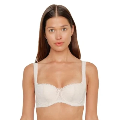 Abbildung von SUSA Balconett Dirndl BH Damen mit Bügel Wiesn Zauber , Balconette Soft Cups BHs Jacquard Muster Besonderes Dekolleté