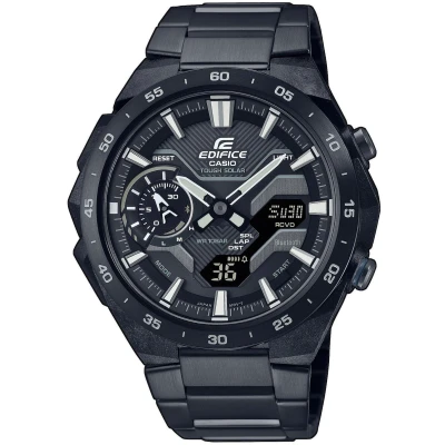 Abbildung von Edifice Bluetooth Herren Uhr Schwarz ECB 2200DC 1AEF