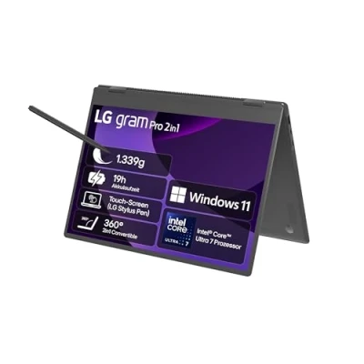 Abbildung von LG Convertible Notebook »gram Pro 16«, 40,6 cm, / 16 Zoll, Intel, Core Ultra 7, ARC, 1000 GB SSD