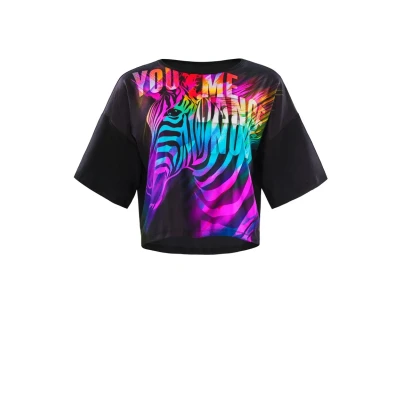 Abbildung von Winshape Functional SOFT AND Light Langarmshirt, Damen, Größe: XXL, Rainbow zebra black