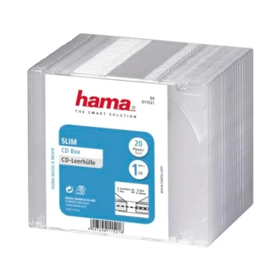 Abbildung von Hama CD Hülle »CD Slim Box, 20er Pack, Transparent, Schutzhülle, Hülle, Schutzcase«