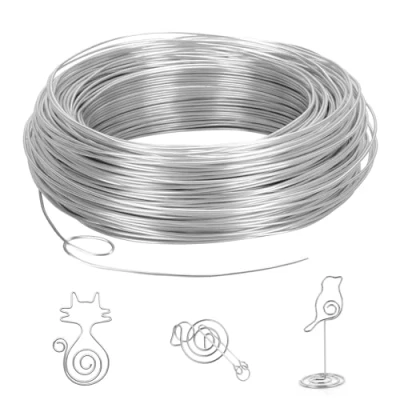 Abbildung von Romon Basteldraht, Aluminium Schmuckdraht, DIY Draht Zum Basteln, Aluminiumdraht für Basteln Und Schmuck Herstellung (2mm X 50 M)