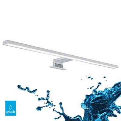 Abbildung von Briloner Leuchten LED Spiegelleuchte, Spiegellampe chrom, 780 Lumen, 4.000 Kelvin, IP44, Metall, 8 W, 600x103x36mm (LxBxH)
