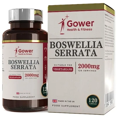 Abbildung von GH Weihrauchkapseln 2000mg Indischer Weihrauch 5:1 Extrakt 120 Vegetarische Boswellia Serrata Kapseln für Die Gelenke Hergestellt in ISO Zertifizierten Betrieben Gentechnik &amp; Glutenfrei