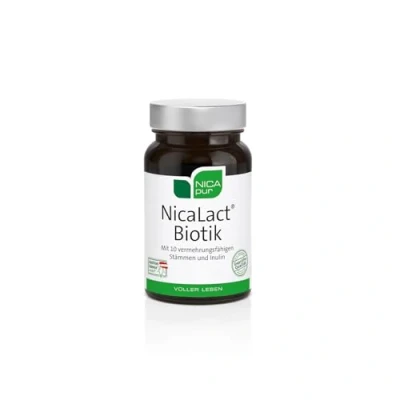Abbildung von NICApur NicaLact Biotik 10 hochkonzentrierte Bakterienstämme 20 Kapseln