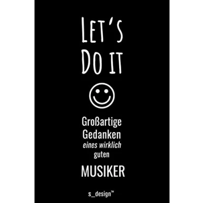 Abbildung von Notizbuch für Musiker: Originelle Geschenk Idee [120 Seiten liniertes blanko Papier ]