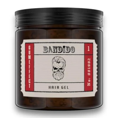 Abbildung von Bandido Hair Styling Gel Men 500ml 01 Gum Effect Ultra Strong Natural look Haargel Herren Kein Verkleben wet gummy Männer