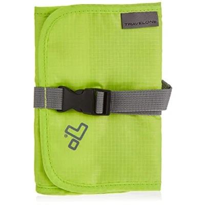 Abbildung von Travelon Tech Accessory Organizer Reisezubehör, lime, OPEN 13.75 x 6.5 .1 CLOSED 5 1, Zubehör