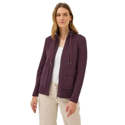 Abbildung von Cecil Sweatjacke, im Ottoman Look und Stehkragen, Struktur Optik