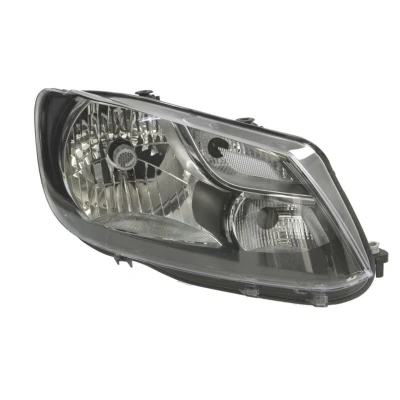 Abbildung von ALKAR 2756154 Scheinwerfer rechts H4, PY21W mit Tagfahrlicht Elektromotor Gehäuse schwarzem Innenteil VOLKSWAGEN: Caddy 3, Touran I
