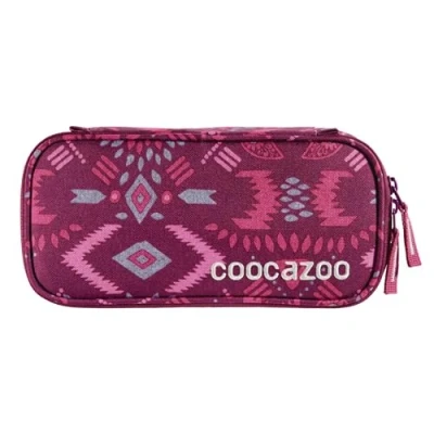 Abbildung von Coocazoo Federmäppchen PencilDenzel „Tribal Melange“ pink, Schlamperetui, Geodreieckfach, Stundenplanfach, herausnehmbarer Stiftehalter, zusätzliches Reißverschlussfach