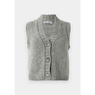 Abbildung von Marc O&#039;Polo Denim Sleeveless Strickjacke, Damen, Größe: XXS, Stone