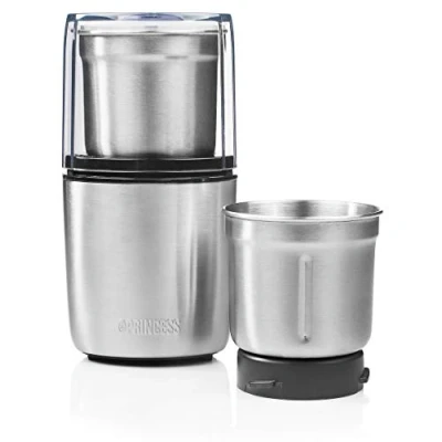 Abbildung von Princess Pesto Maker Multi Zerkleinerer, mit 2 Edelstahlmessern, 200 Watt, 190 g, für feste und flüssige Zutaten, 221040