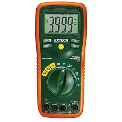 Abbildung von EXTECH EX430A Professionelles Multimeter mit True RMS und 11 Funktionen, grün