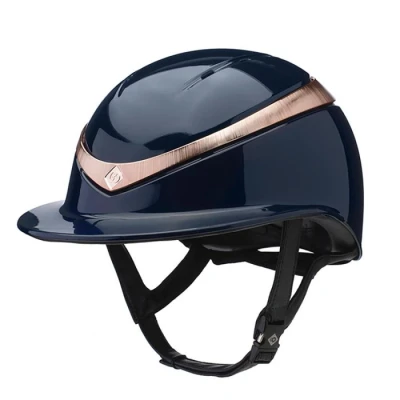 Abbildung von CO Reithelm Halo Luxe Navy/Rosegold Gloss M (56 58cm)