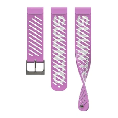 Abbildung von SUUNTO 22 ATH5 Silikon Armband Kompatibel Race, Vertical, 9 Peak Pro, Peak, 5 Watch Strap Weiches Ersatzband 22mm Orchid Purple S+M