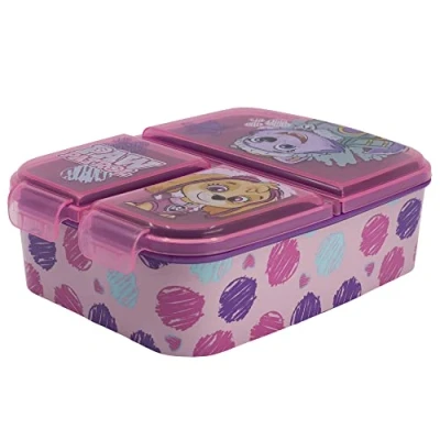 Abbildung von Paw Patrol Girls Brotdose mit Fächern, Pink