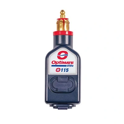 Abbildung von OptiMate TecMate USB O 115,3300 mA witterungsbeständiges DUAL Ladegerät mit Zwei Ausgängen, Motorrad Stecker (passend für BWM Triumph, Ducati Multistrada,...)