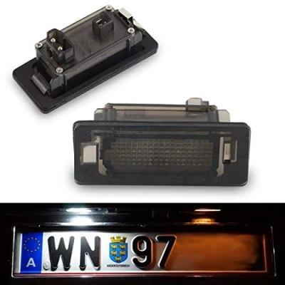 Abbildung von Newtown2700 parts A011S LED Kennzeichenbeleuchtung getönt Rauchglas Kaltweiss/Pure White 100% wasserdicht!!!