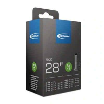 Abbildung von Schwalbe Unisex Erwachsene Av 17 Schlauch, Silber, 28x1 1/8 1.75 Zoll