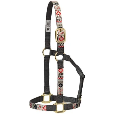 Abbildung von Weaver Leather Nylon Crimson Aztec Non Adjustable Halter, Large