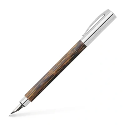 Abbildung von FABER CASTELL 148170 Füllfederhalter AMBITION Cocos, Federbreite M, inkl. Geschenkverpackung und Konverter