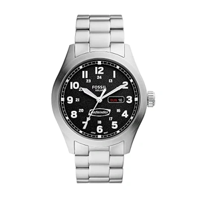 Abbildung von Fossil Defender Uhr, Herren, Größe: One Size, Stainless steel &amp; silver