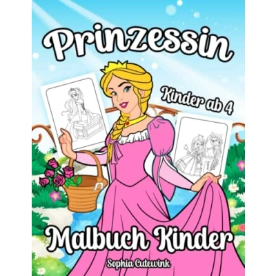 Abbildung von Prinzessin Malbuch ab 4: Kinder Mädchen Geschenke Mitbringsel Kindergeburtstag