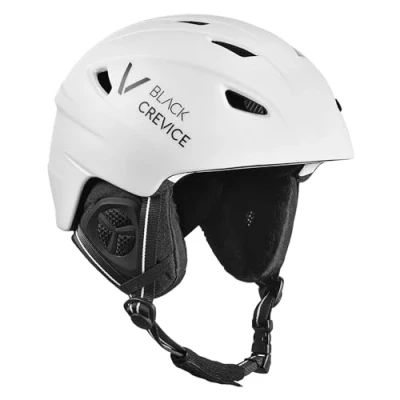 Abbildung von Black Crevice Erwachsene Skihelm Streif, matt weiß/schwarz, L…