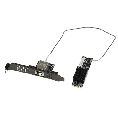 Abbildung von KALEA INFORMATIQUE Netzwerk Controller Karte M2 RJ45 10G LAN 10 GIGABIT ETHERNET für Port Typ PCIe, M Stick oder B+M mit Aquantia AQC113 Chipsatz