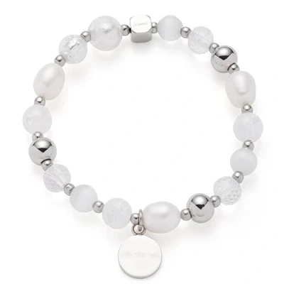 Abbildung von JEWELS BY LEONARDO Damen Armband Hope VII Darlin&#039;s, Edelstahl mit unterschiedlichen Glas und Kristallperlen, Länge 70 mm, 016506