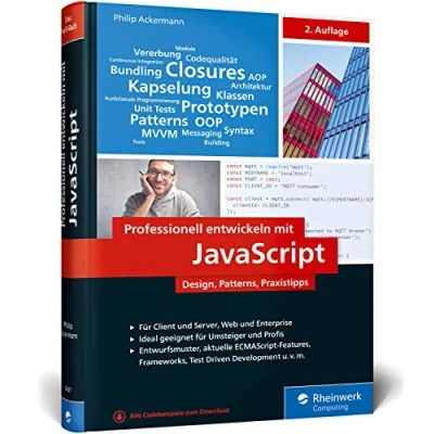 Abbildung von Professionell entwickeln mit JavaScript: Design, Patterns und Praxistipps für Enterprise fähigen Code