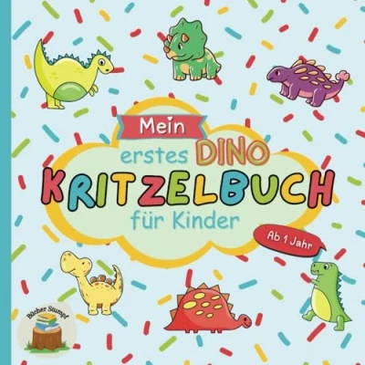 Abbildung von Mein erstes Dino Kritzelbuch ab 1 Jahr: Liebevoll gestaltetes Dinosaurier Malbuch für die kleinsten
